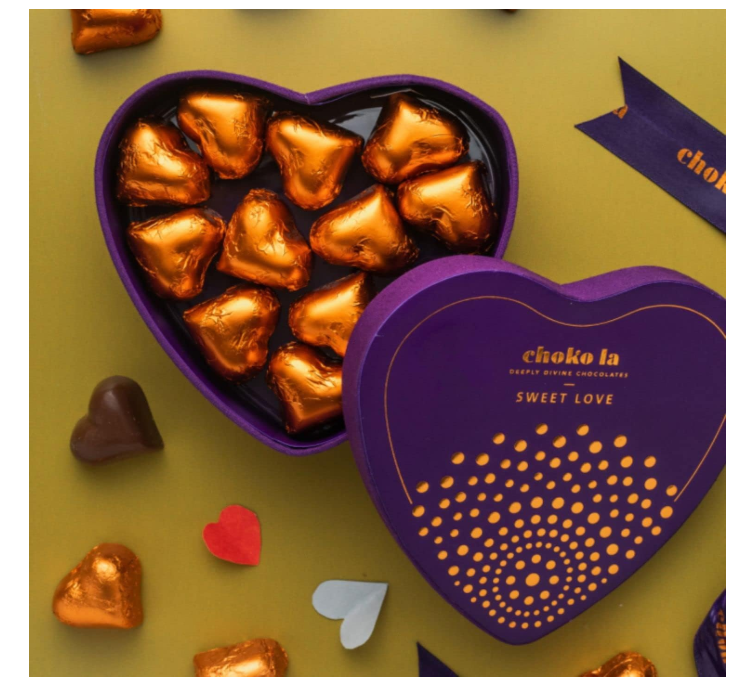Romantic Chocolate Hearts